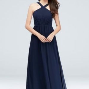 David’s Bridal Reverie Navy Bridesmaid Dress NWT